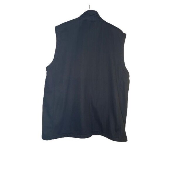 Rolls-Royce Vest Men 2XL Black Outer Boundary Fleece Lined Mock Neck Zip Pocket - Picture 2 of 6